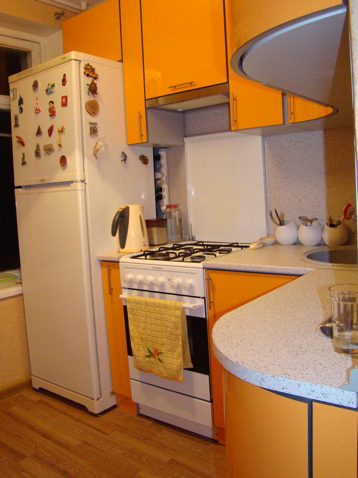 Кухня 6 М2 С Холодильником Фото