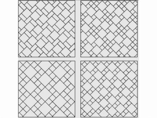 Варианты диагональной укладки плитки