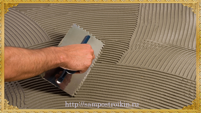 Цементный клей для плитки